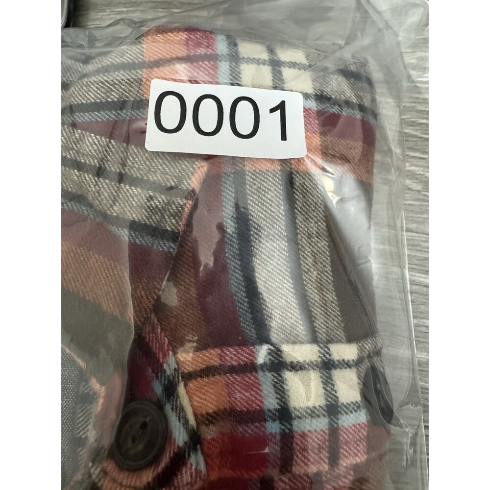 Vissla Men's XL Plaid Flannel Button-Up Shirt-Multicolor - Picture 8 of 8